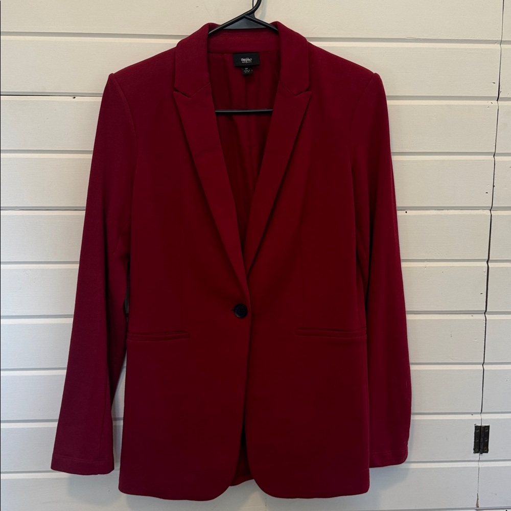 Mossimo Classic Dark Red Blazer